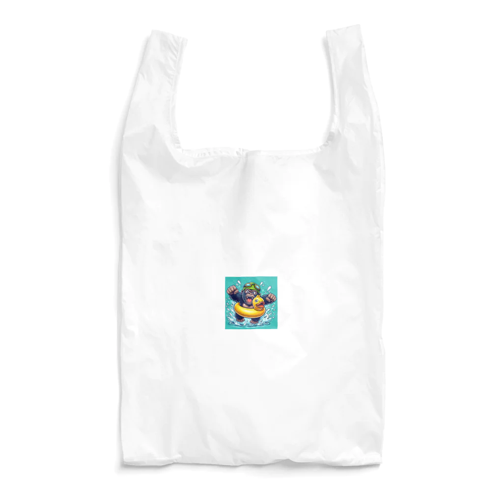 アニマルキャラクターショップの泳げゴリラくん！ Reusable Bag