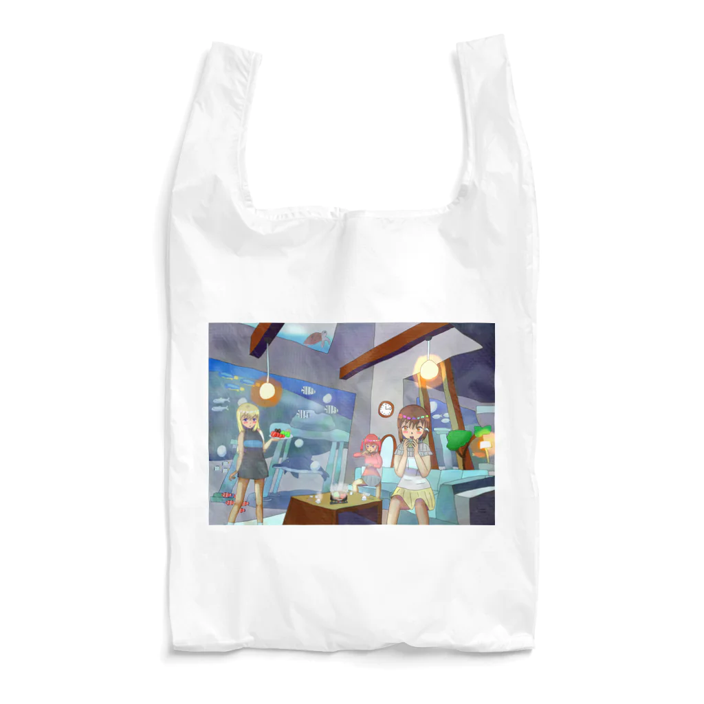 きなこもちの小屋２号店の海の中の家の鍋パーティー Reusable Bag