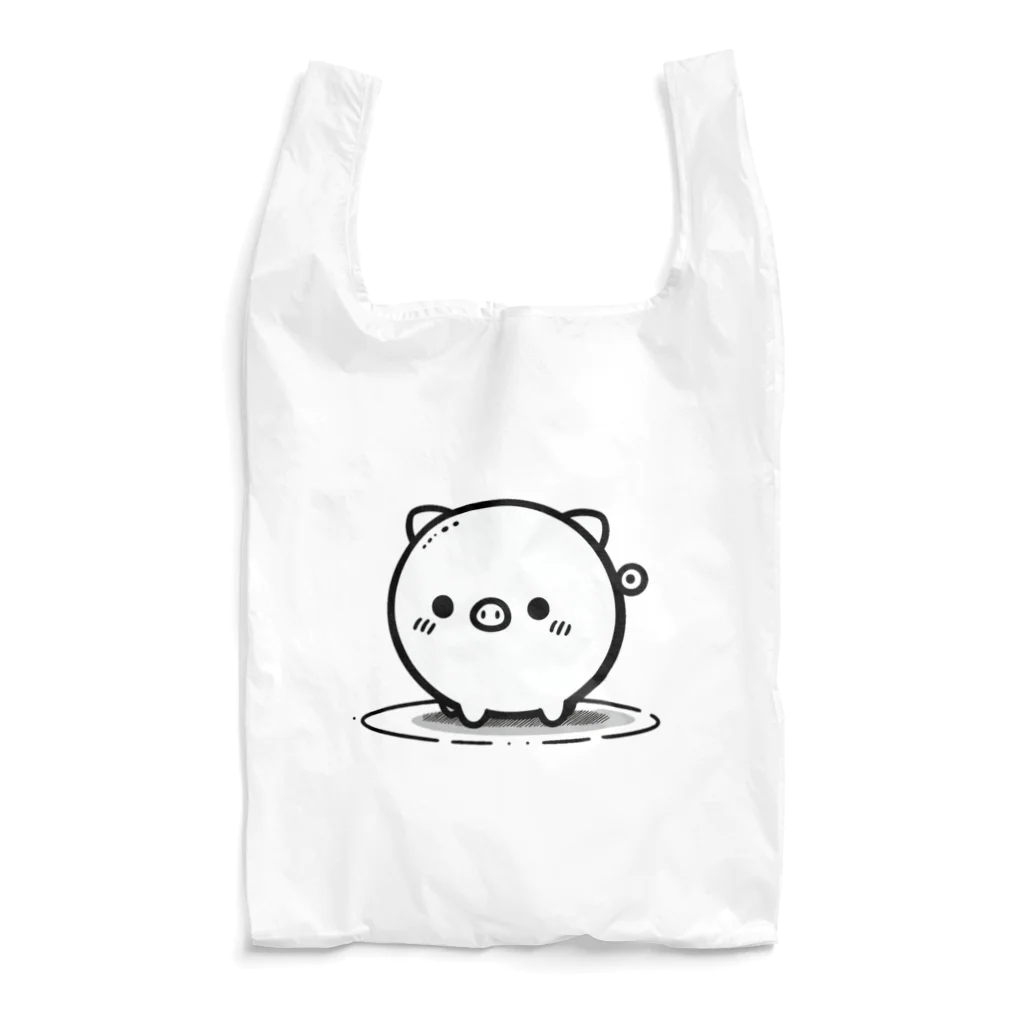 終わらない夢🌈のまんまる🐷ぶたちゃん😍 Reusable Bag