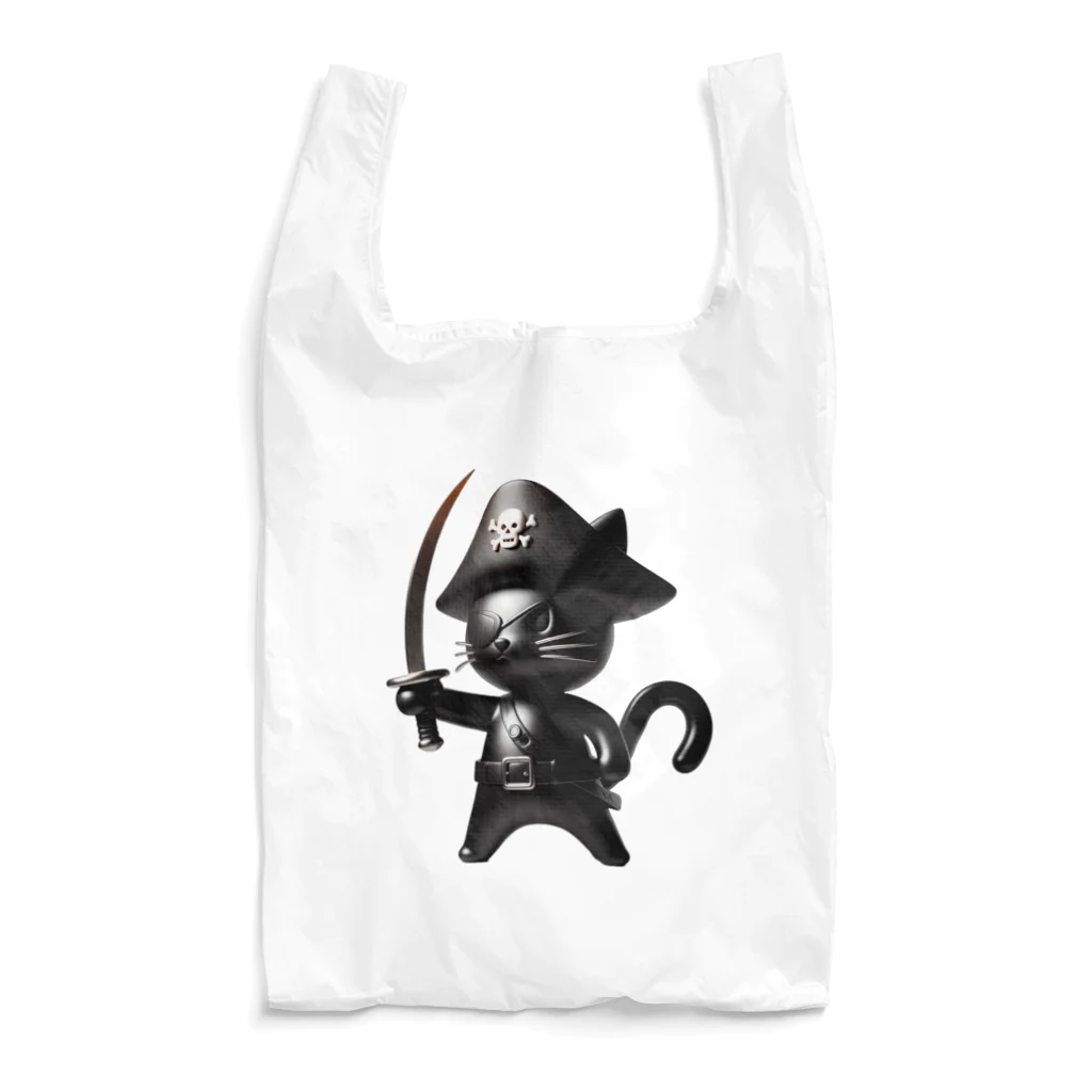 NO CAT NO LIFE の猫×海賊×フィギュア風 エコバッグ
