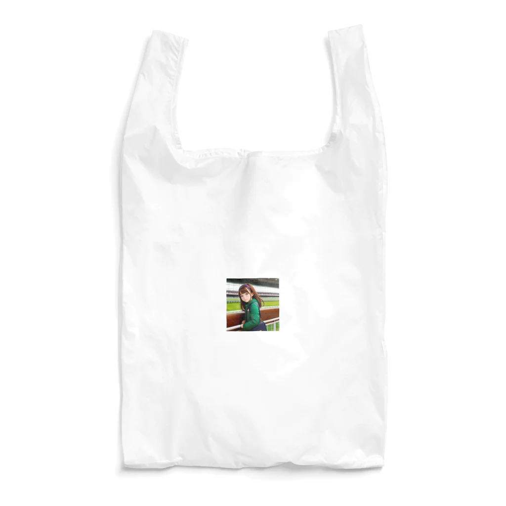 競馬大好きTBTショップ！の「競馬大好き！可愛い女の子が熱狂中！」 Reusable Bag