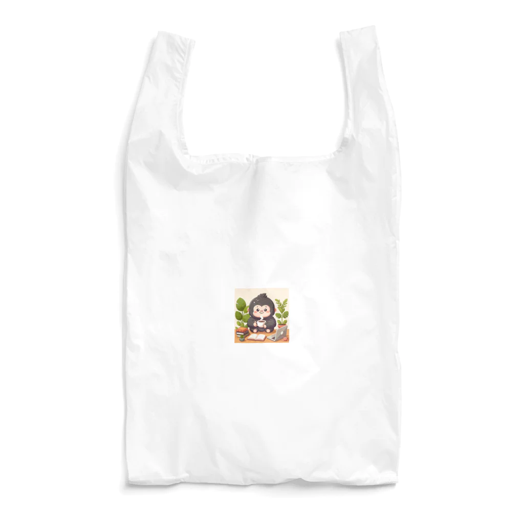 星パンダショップのほっこりコーヒーごりら君 Reusable Bag