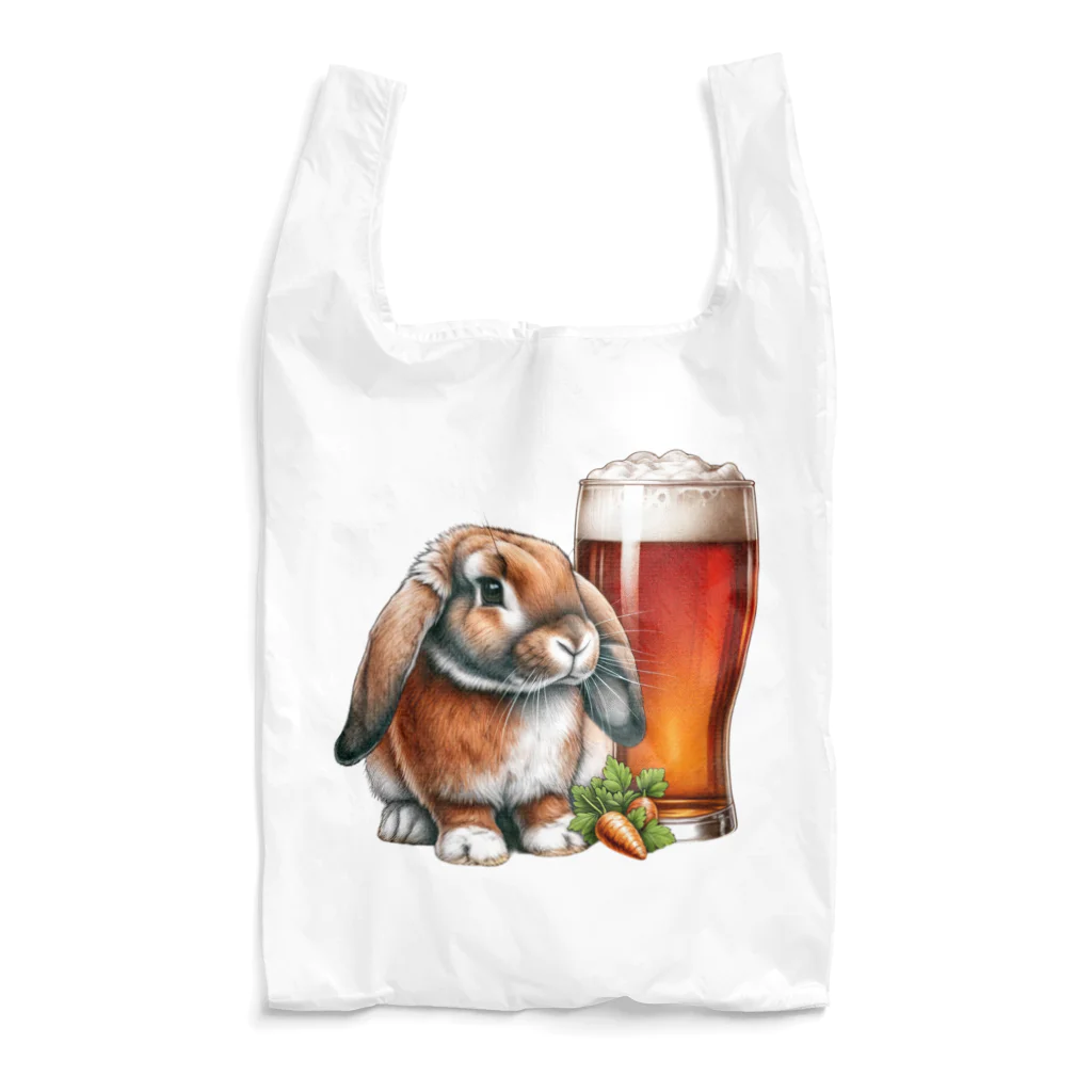 bottaの可愛いウサギ(垂れ耳ビール)カラー03 Reusable Bag