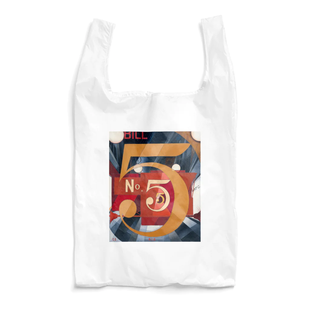 パブリックドメインさんのチャールズ・デムス charles demuth No5 金のNo.5 Reusable Bag