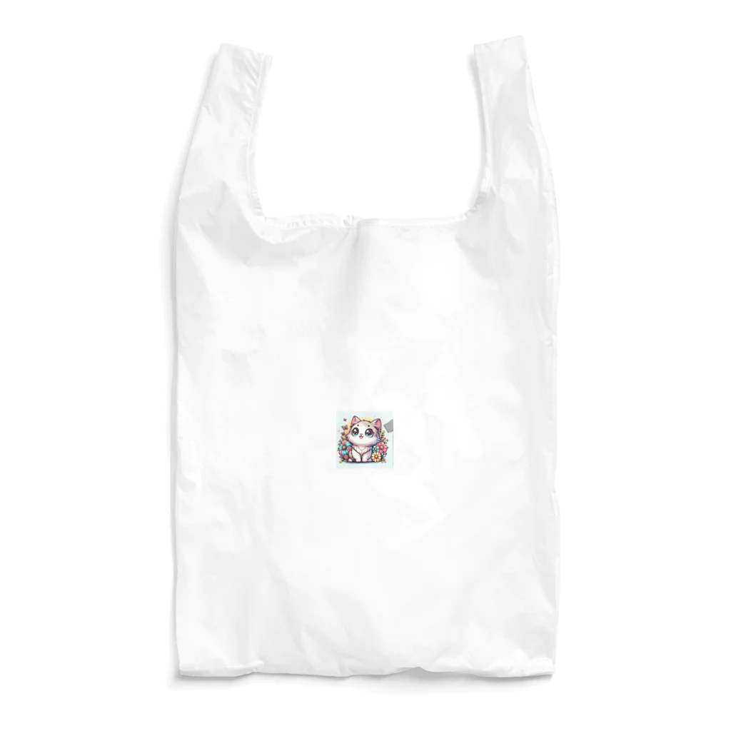 cc-akの可愛いいねこが目を輝かせています！ Reusable Bag