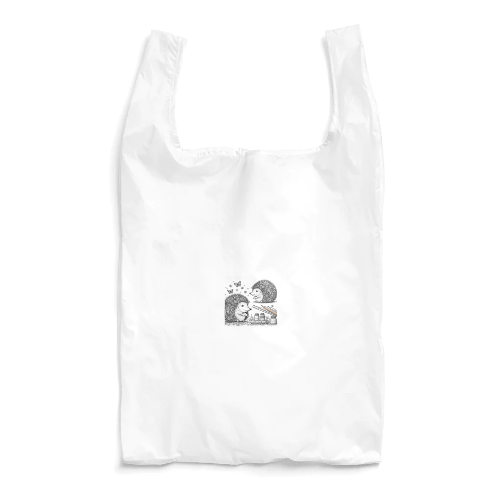 花鳥風月の対面ハリネズミ Reusable Bag