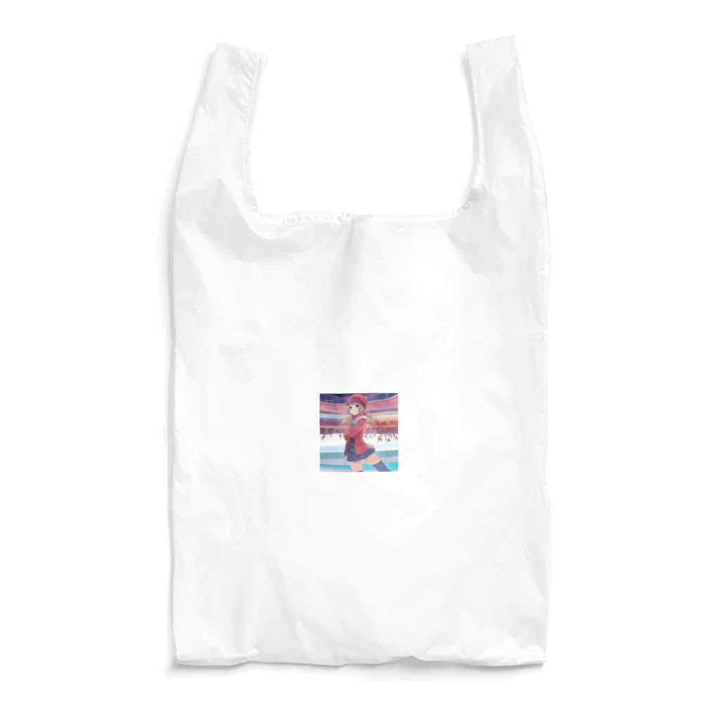 aoicanonのスケートをする女性 Reusable Bag