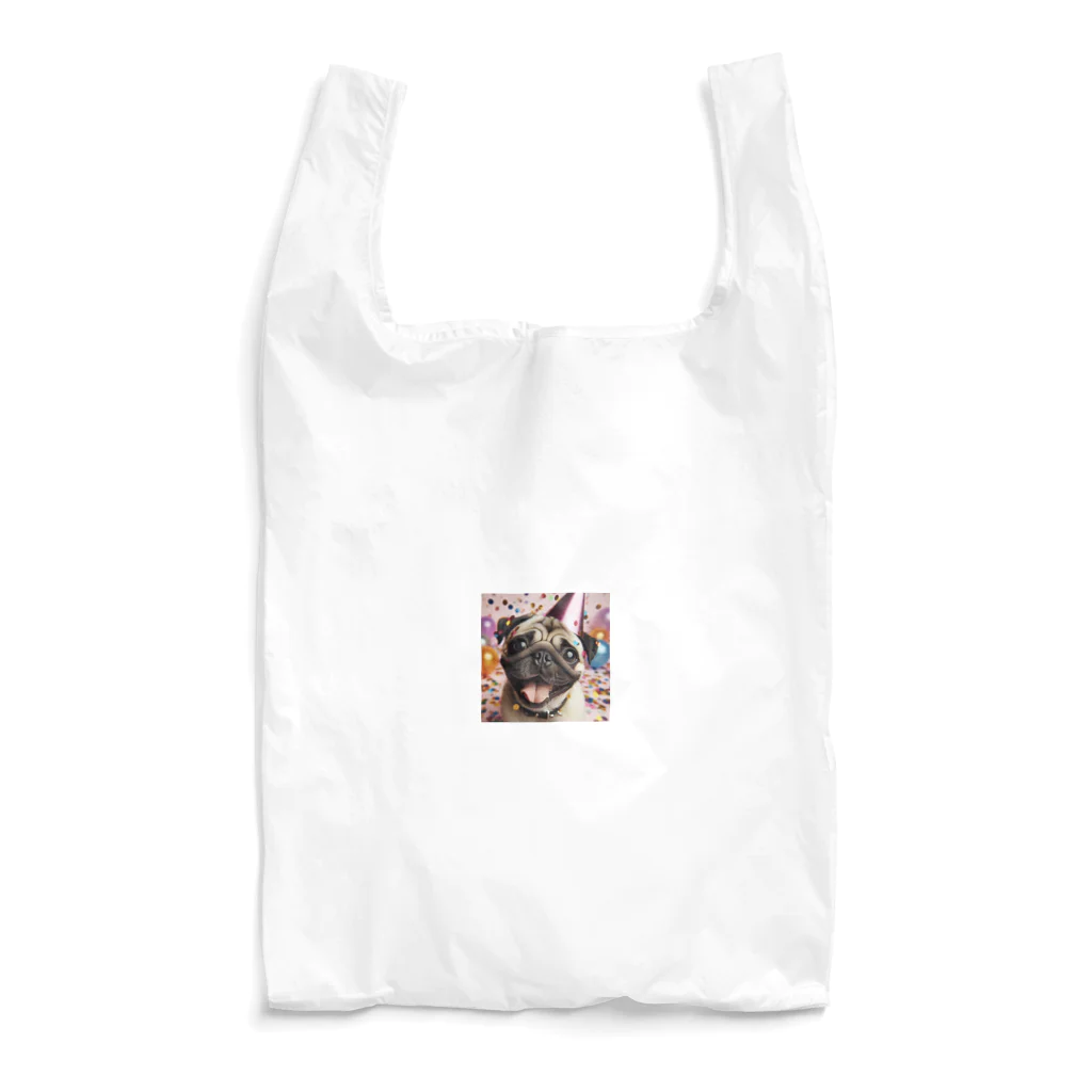 me-me shopのハッピーパグ Reusable Bag