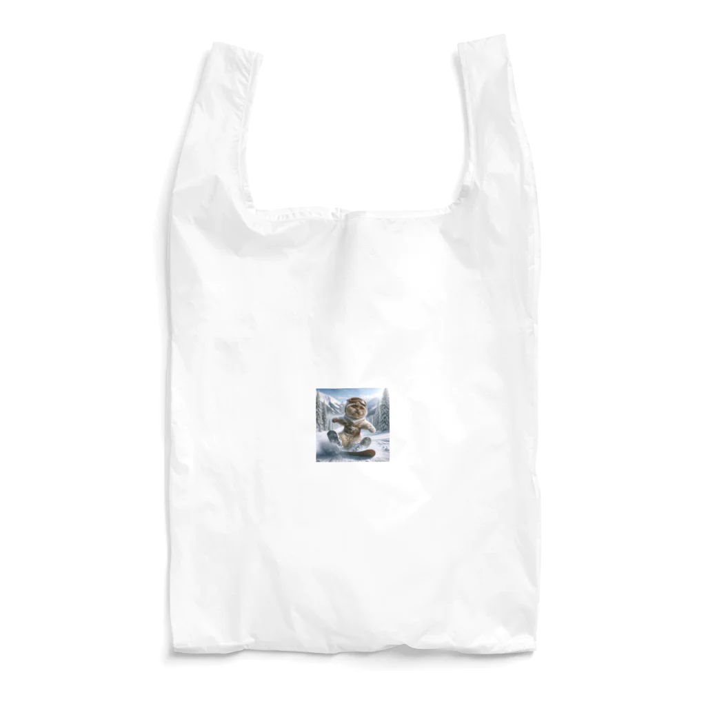 オリジナルクリエイターMUGENのモカのスノボした日 Reusable Bag