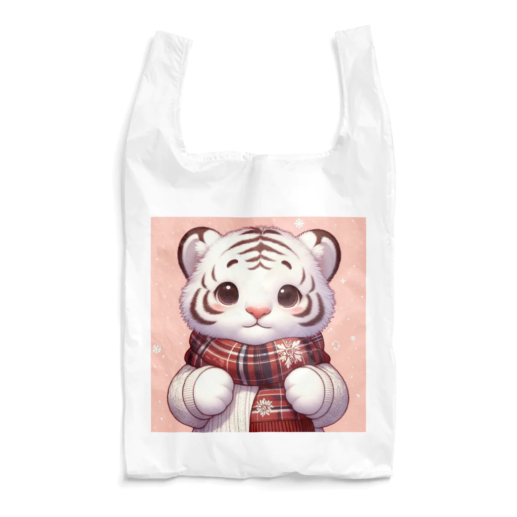 あにまるずのほわいとたいがー Reusable Bag