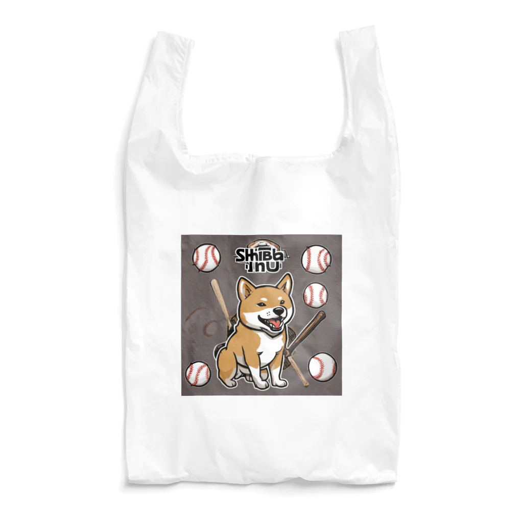 YRショップのかわいい柴犬グッズ 野球 Reusable Bag