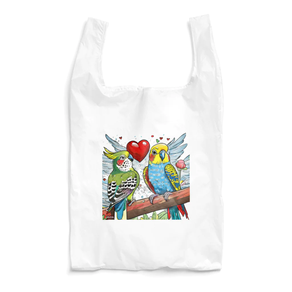 Paonのズーのラブインコ２ Reusable Bag