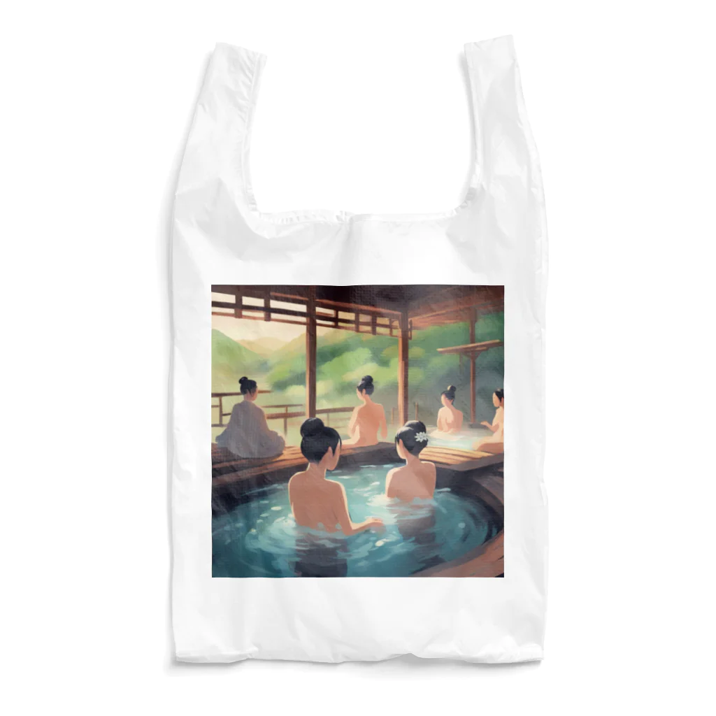 DH＋の江戸時代温泉地での湯治客 Reusable Bag