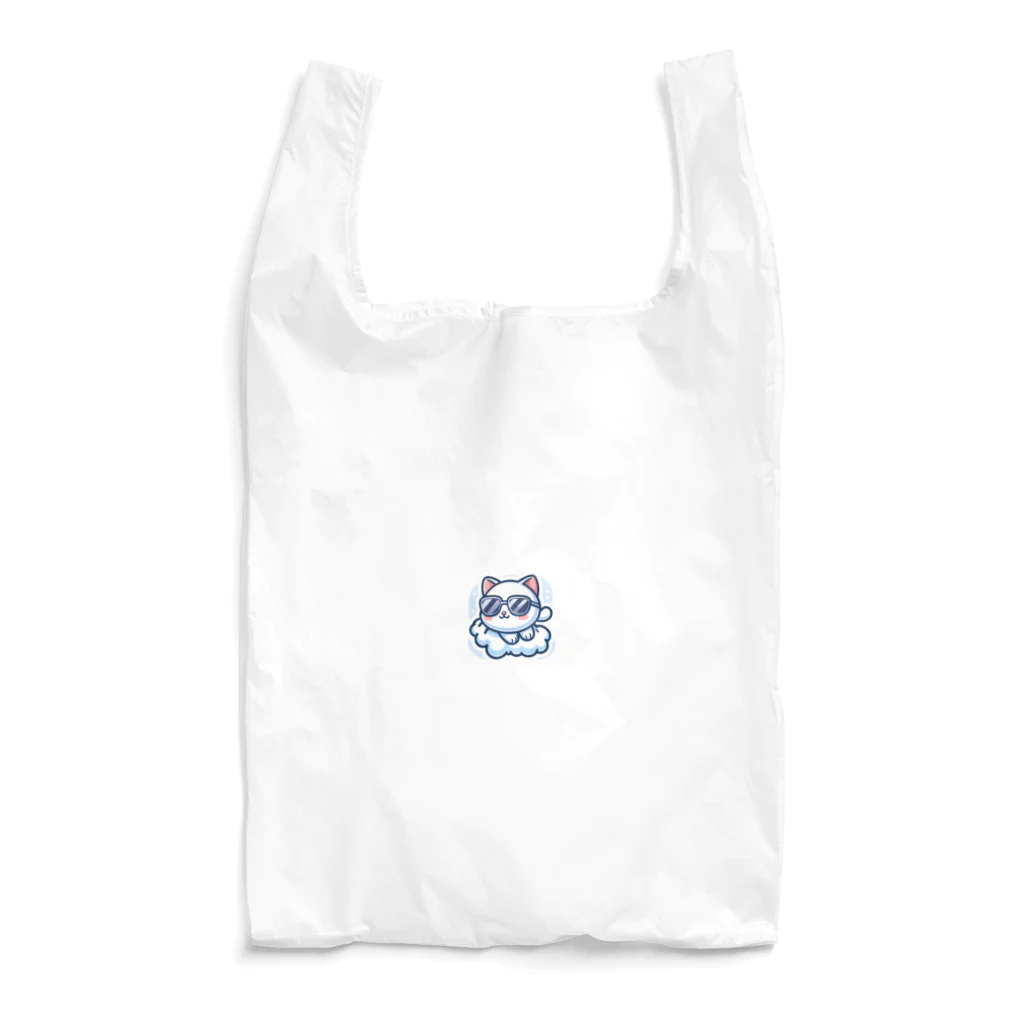 アニマルぐらさん本舗のふわふわの雲の上に座るねこちゃん Reusable Bag