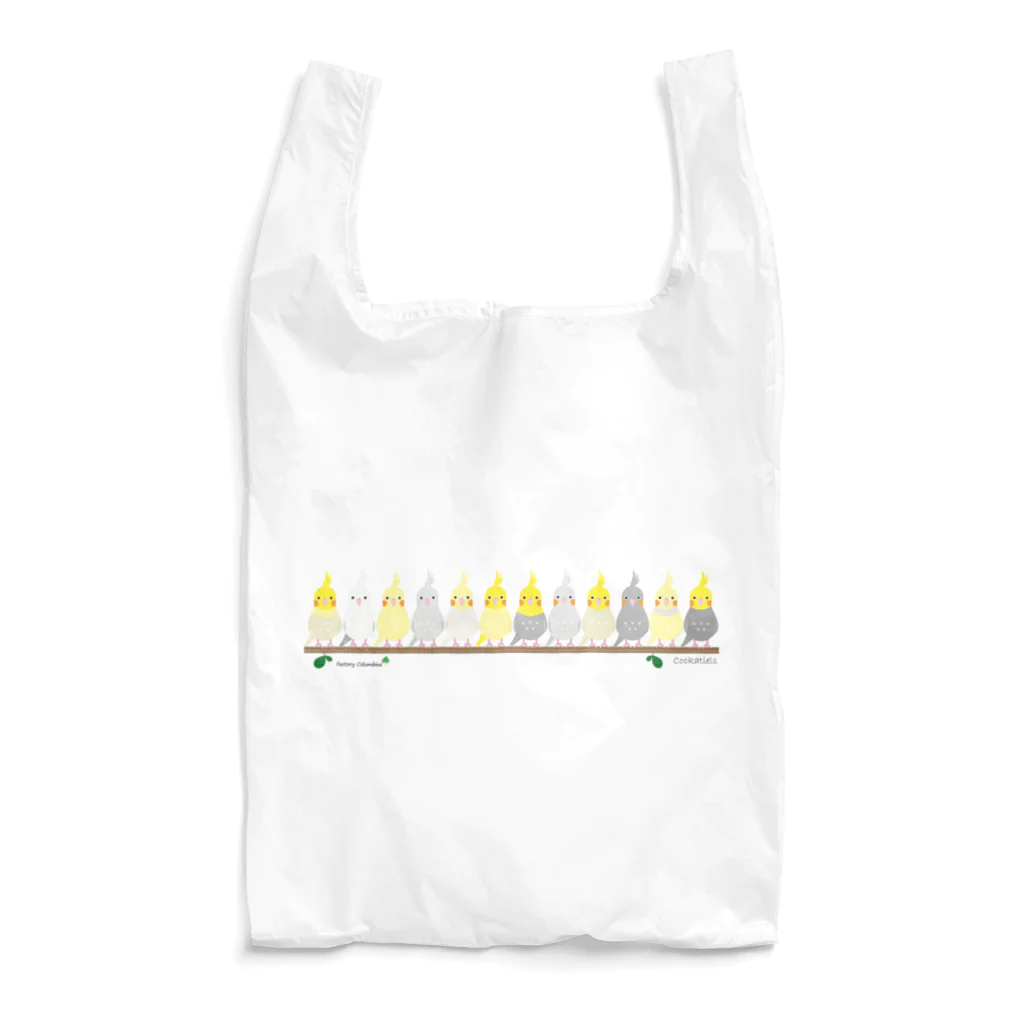 Happy birdsの横並び オカメ Reusable Bag