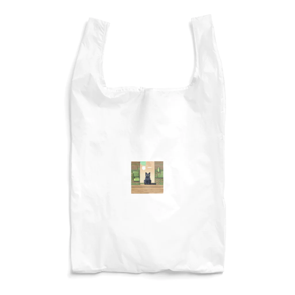 mutounの街中でたたずむ黒猫 Reusable Bag