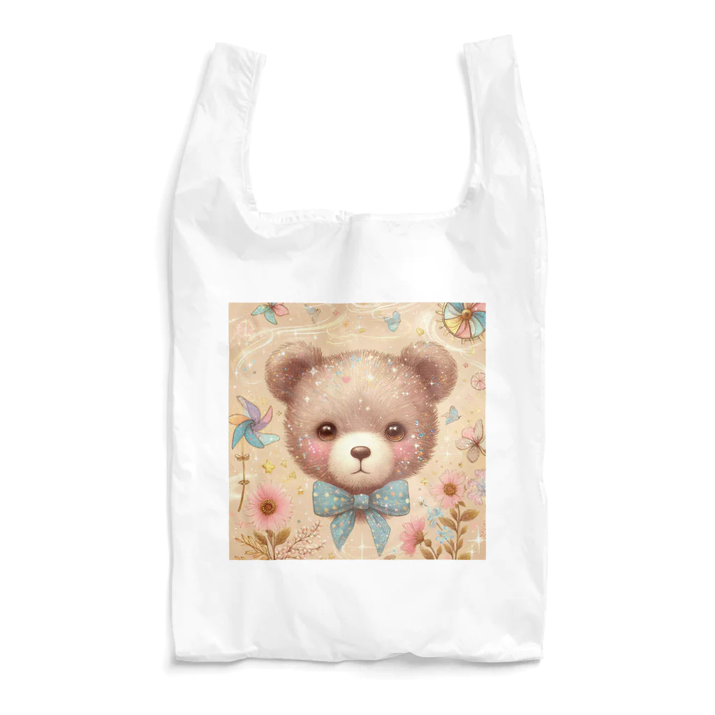 青りんごミュージアムのテディベア Reusable Bag