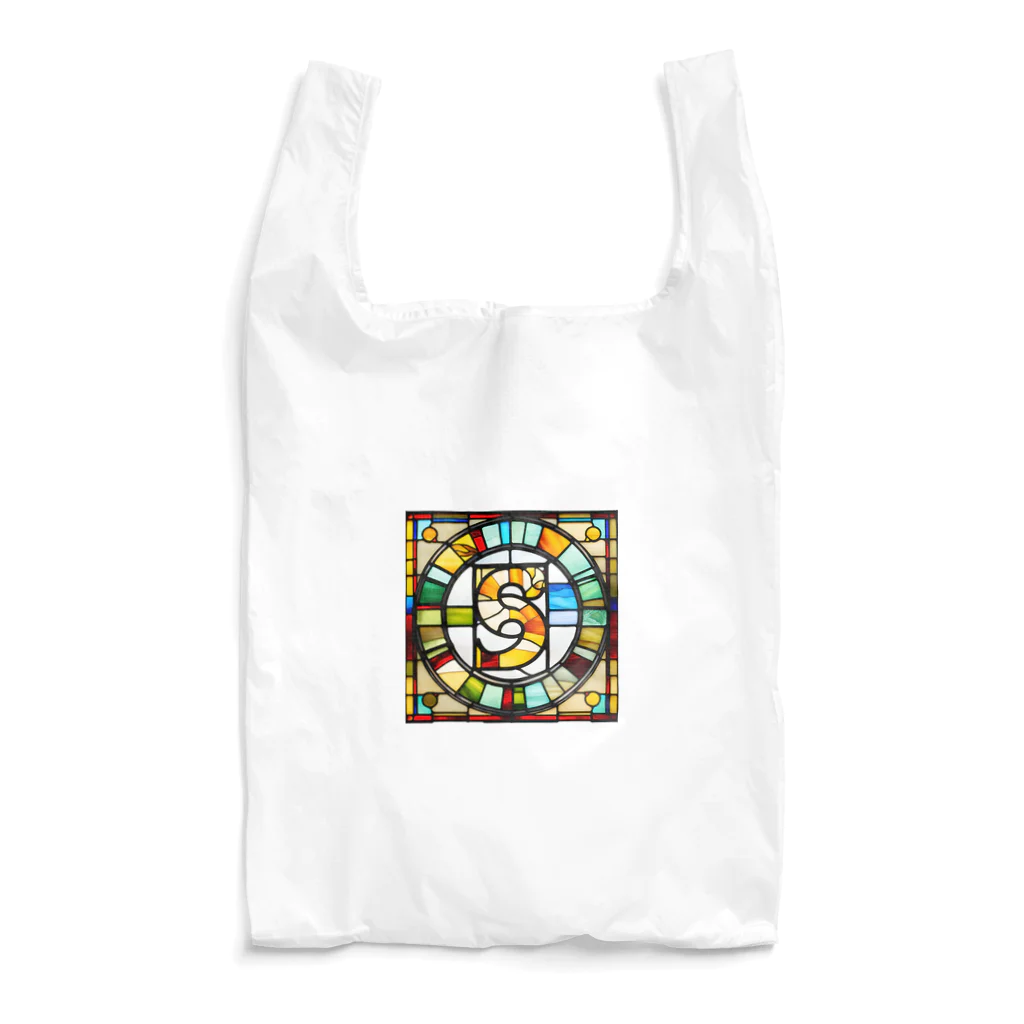 alphabet stained glassのstained glass S Reusable Bag