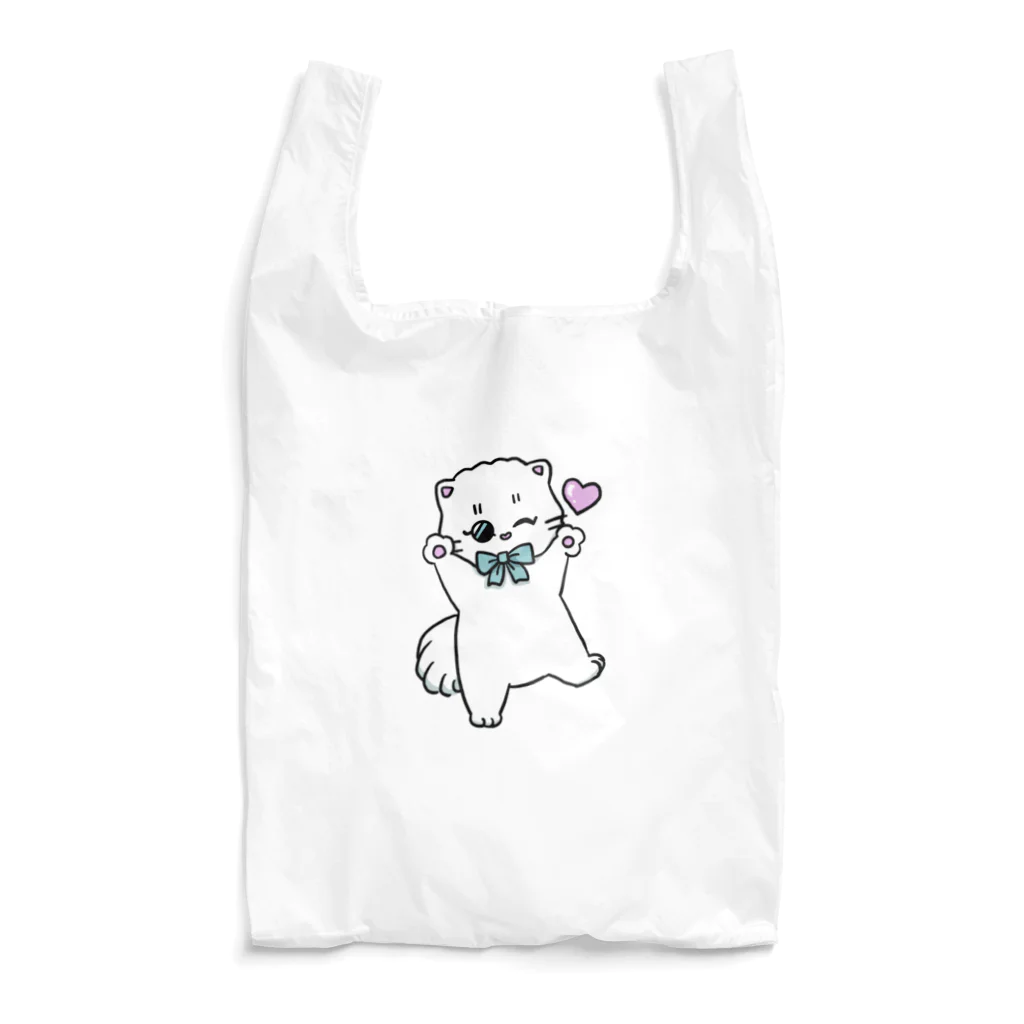 お砂糖と白い猫　creamy catのらぶりーメルちゃん Reusable Bag