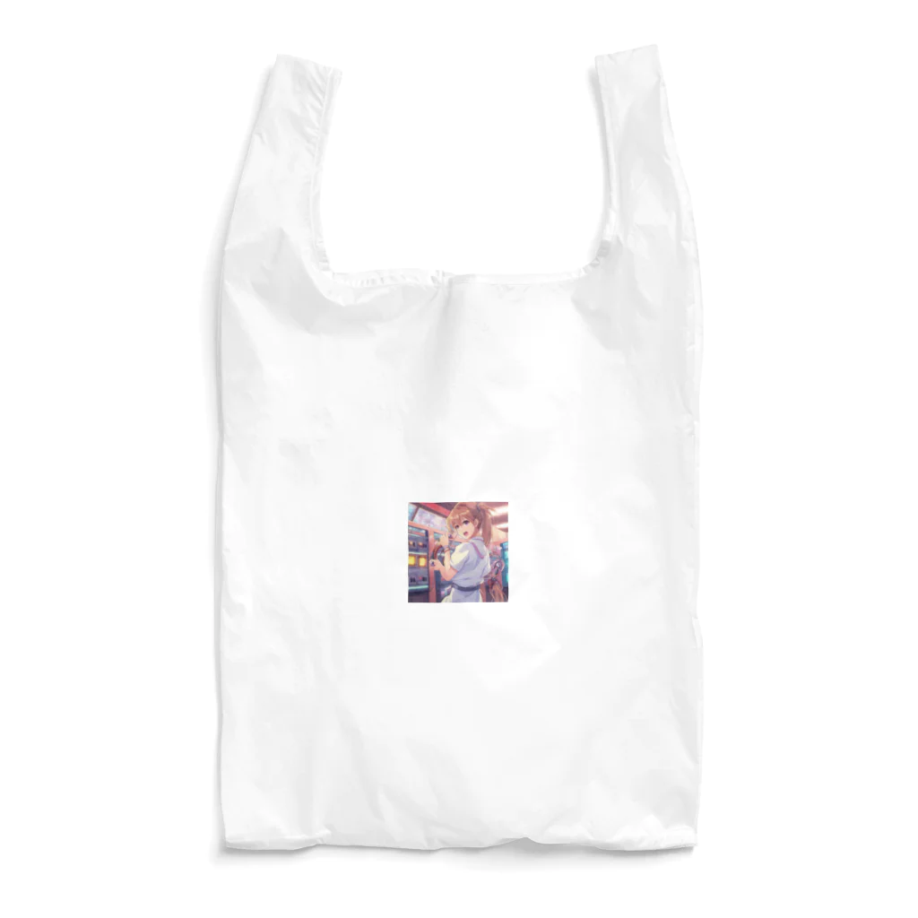 アニメ好きの野生味溢れる店J JK専門店の電気系ポーニーテールJK　 Reusable Bag