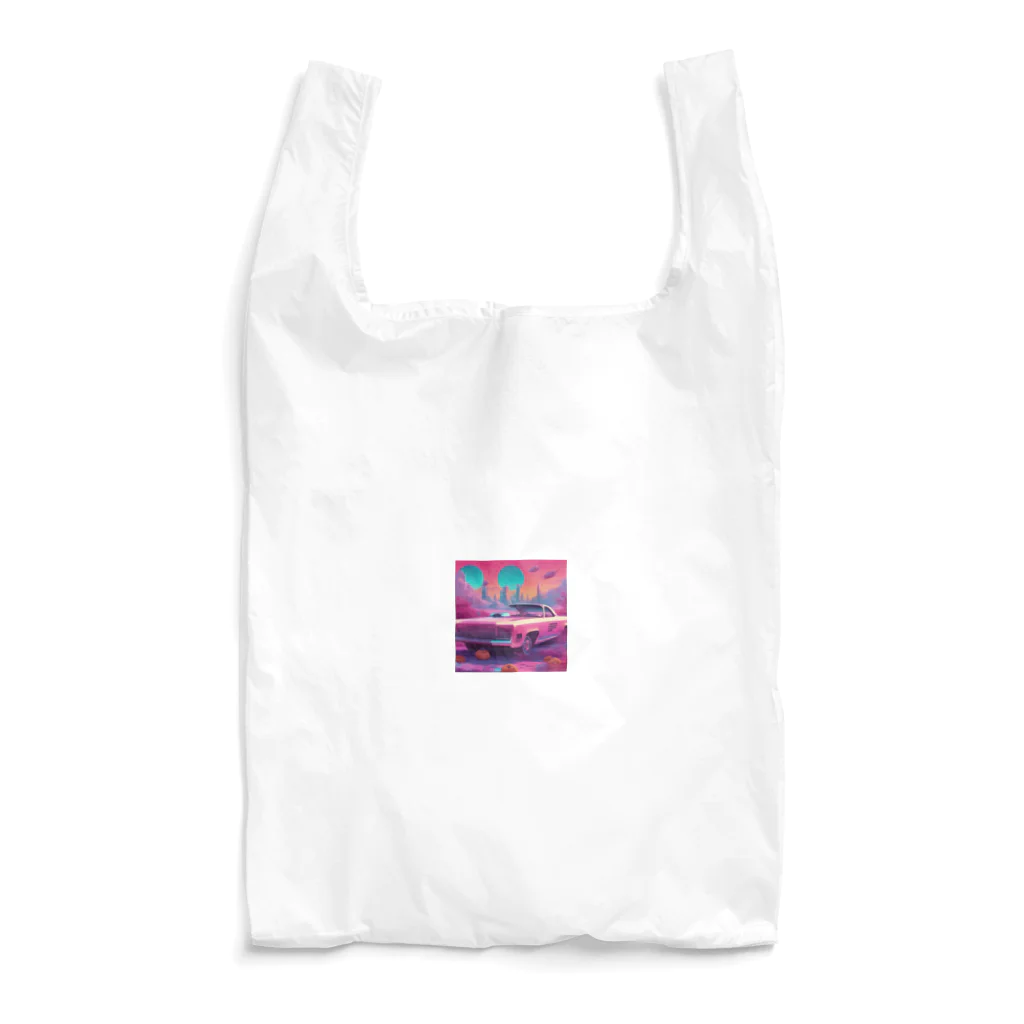 宇宙屋さんの宇宙を駆ける未来の車 Reusable Bag