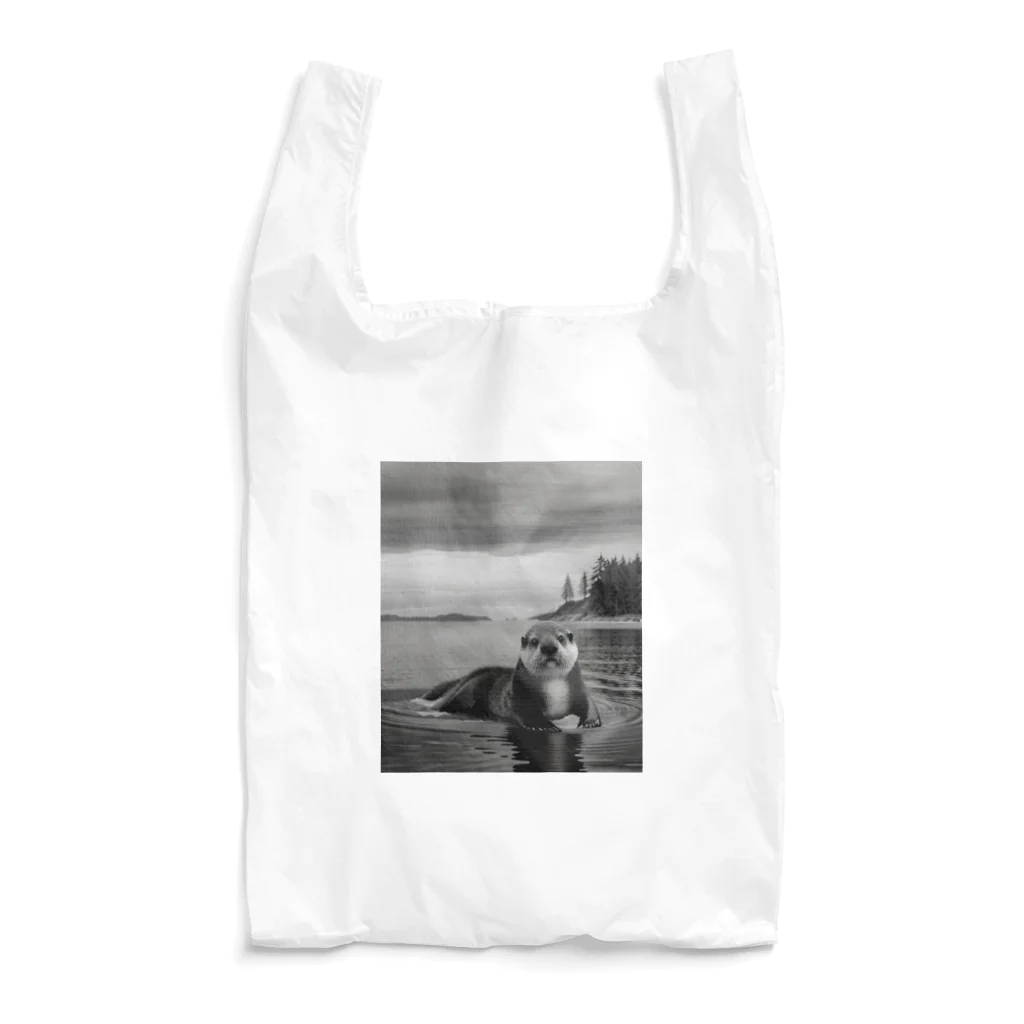 モノアニのカメラ目線のラッコ Reusable Bag