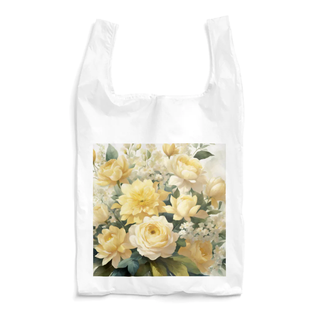 okierazaのペールイエローテーマの花束 Reusable Bag