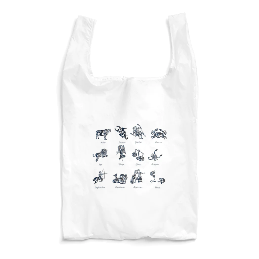 chicodeza by suzuriの12星座一覧 Reusable Bag