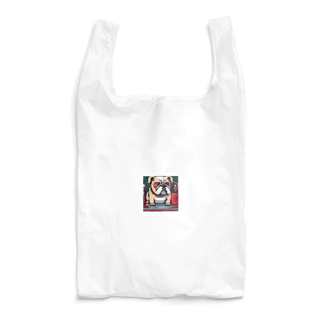 barisukaのフェイスアートするブルドッグ Reusable Bag