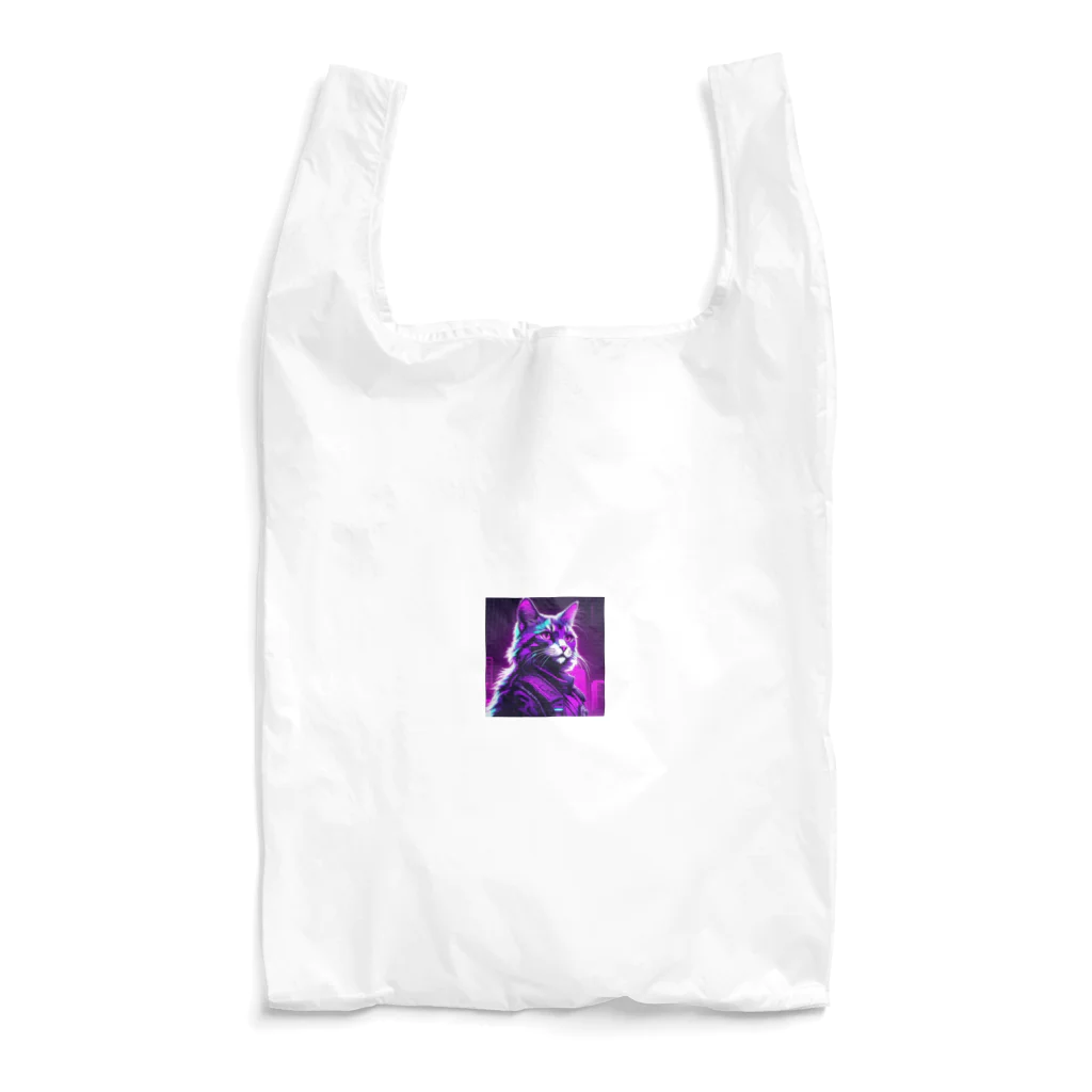 jujumarucatのROCKYCAT　ガラス越し Reusable Bag