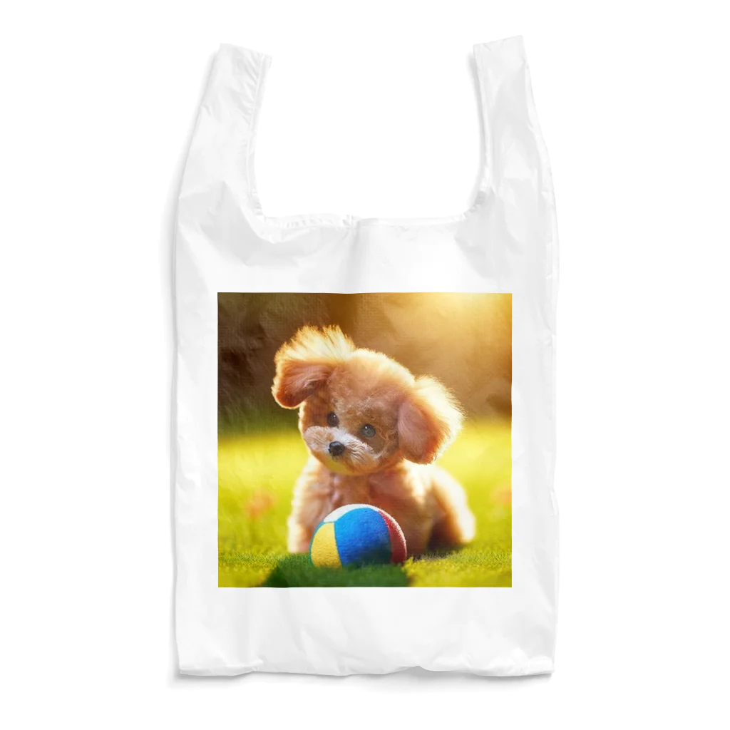 kaakanchan7のトイプードルのさんちゃん遊び疲れた Reusable Bag