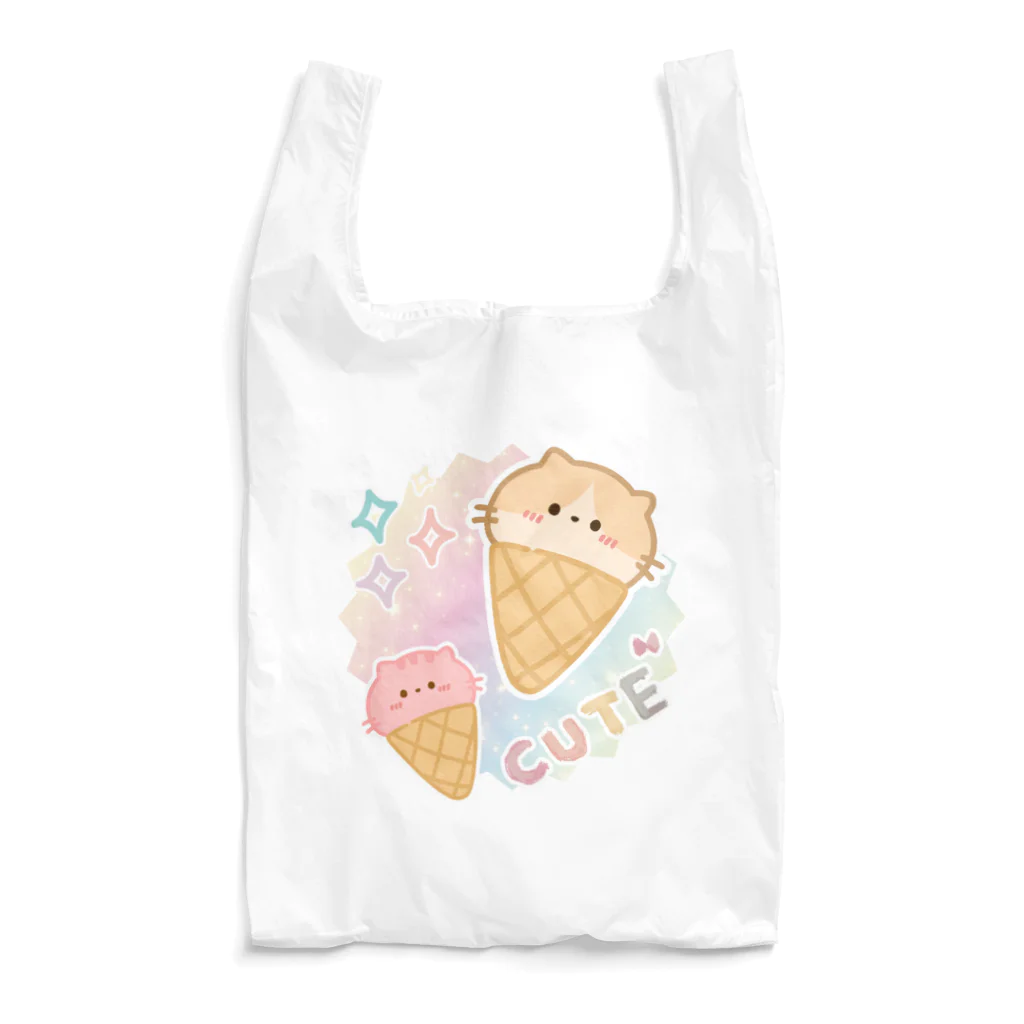 DODOMEKIのアイスクリームキャット Reusable Bag