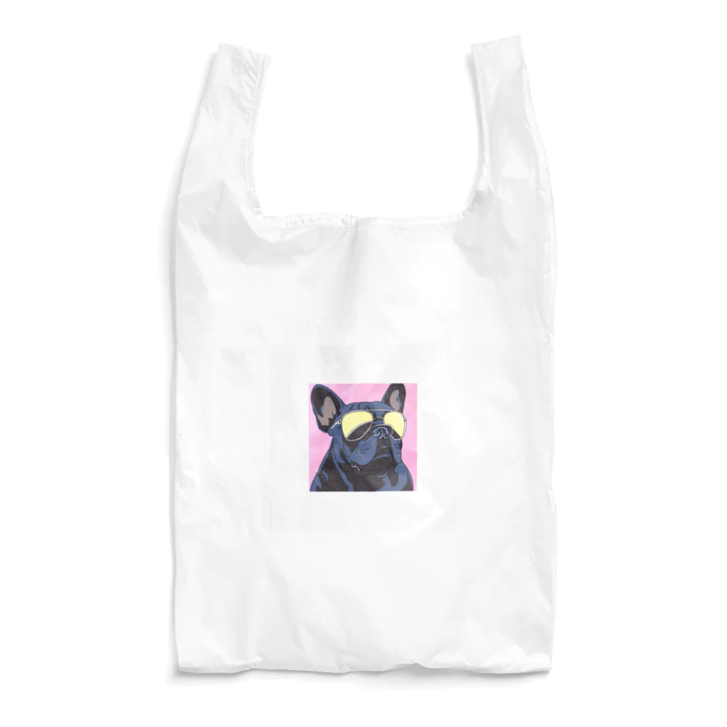 はむにだショップ【GURASAN】のGURASANフレンチブルドック Reusable Bag