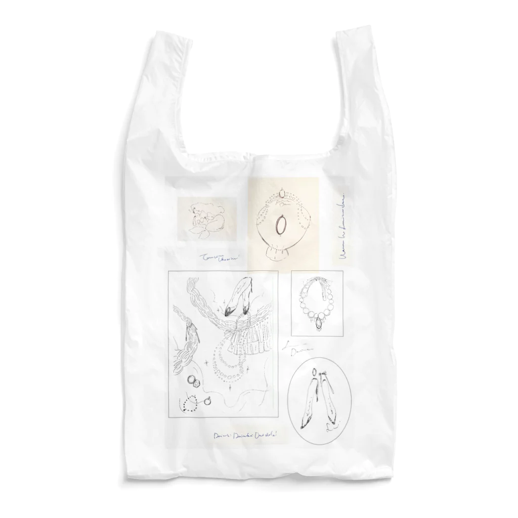 mermaidandwhitehorseのイラストレーション01 Reusable Bag