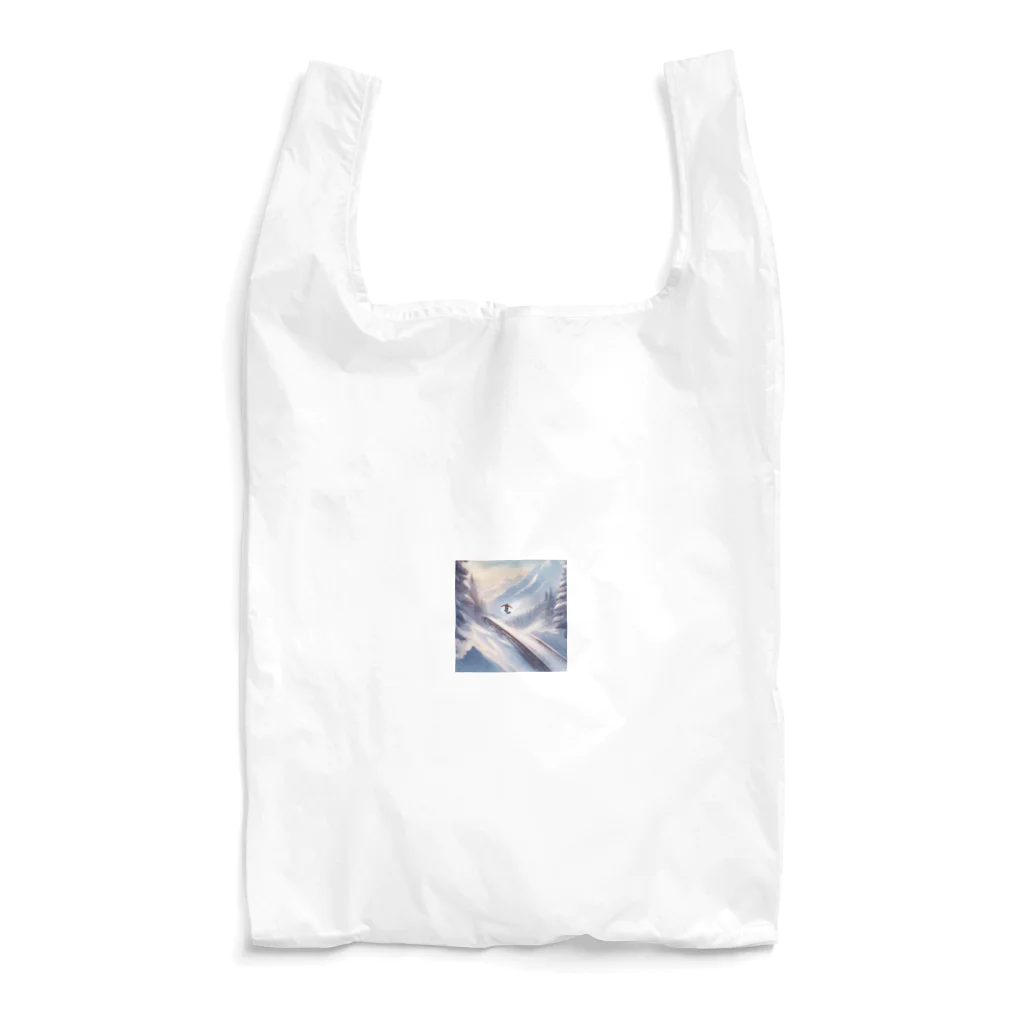 taka_nirvanaの鮮やかなスノーボーダー Reusable Bag