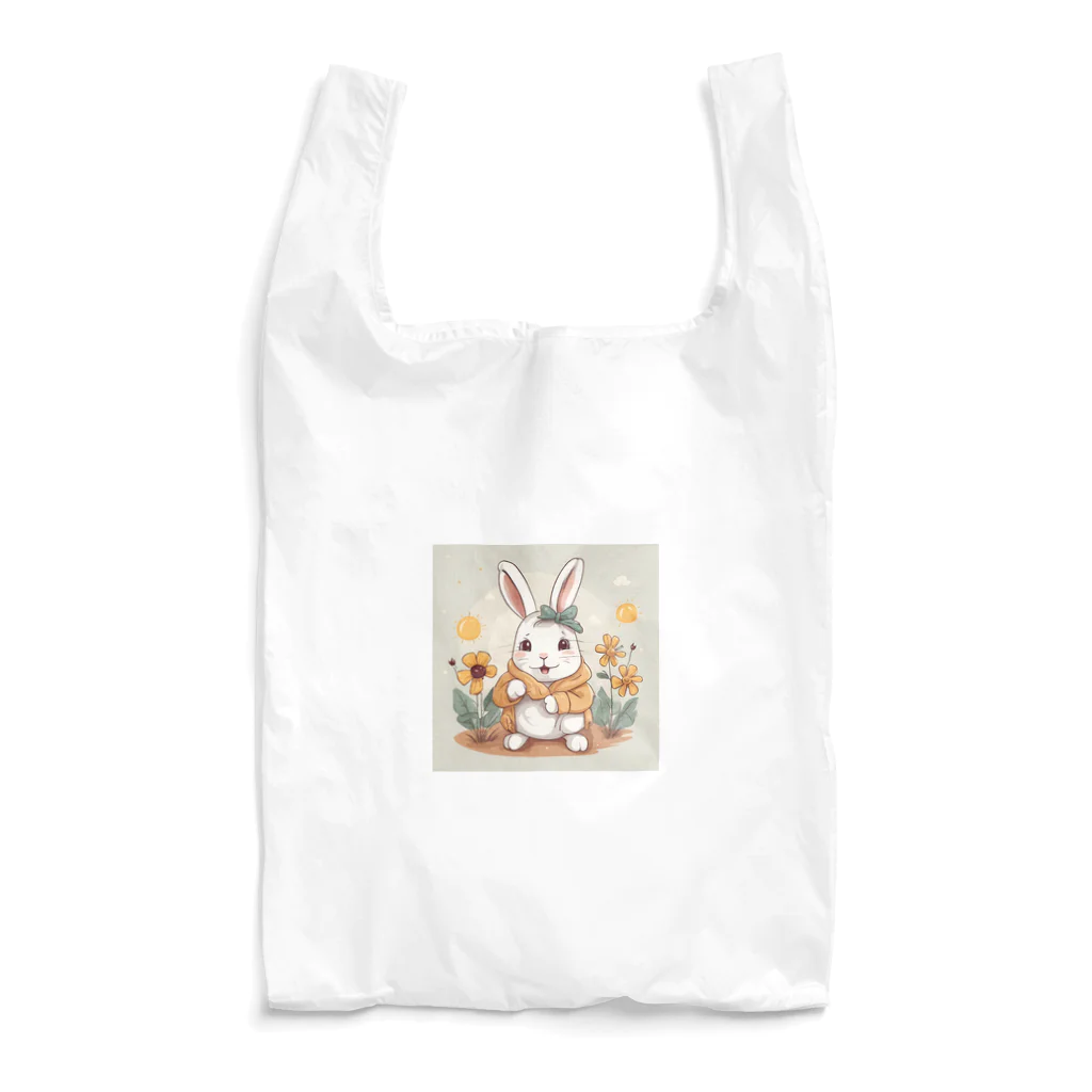 ぷっくりショップの耳が可愛いうさぎちゃん Reusable Bag