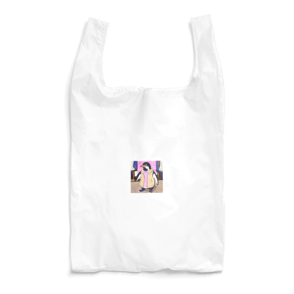 tak12_12の休みのパパさんペンギン Reusable Bag