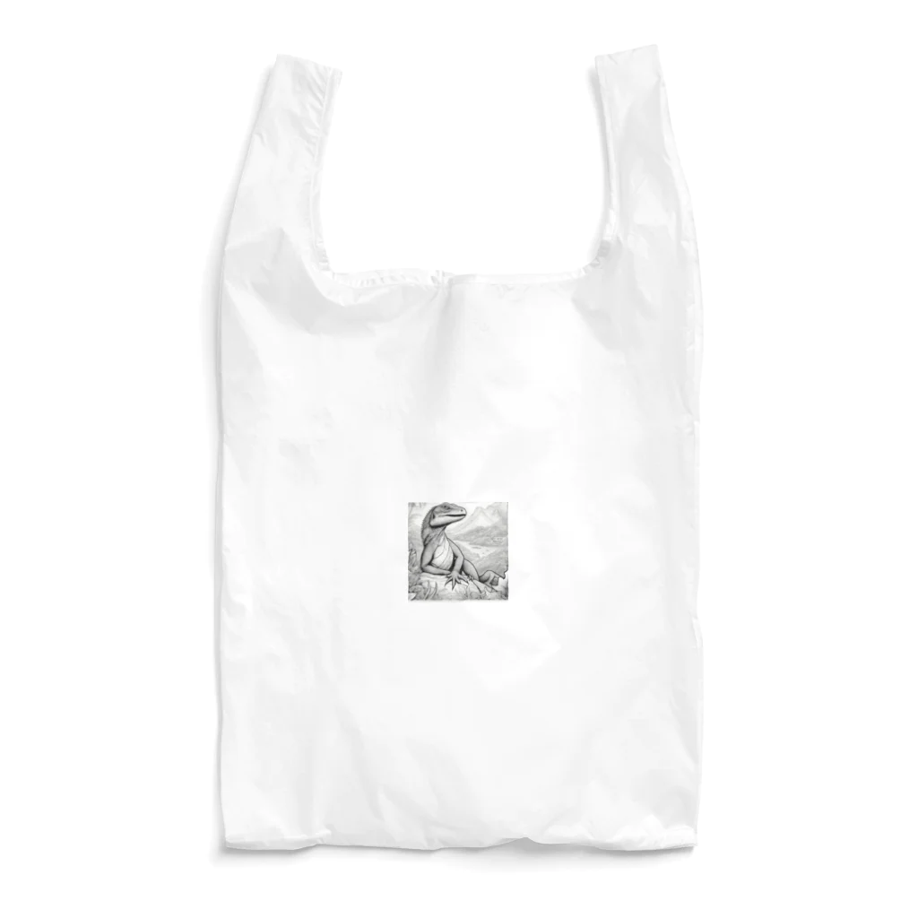 marrikat189のくつろぐトカゲ Reusable Bag