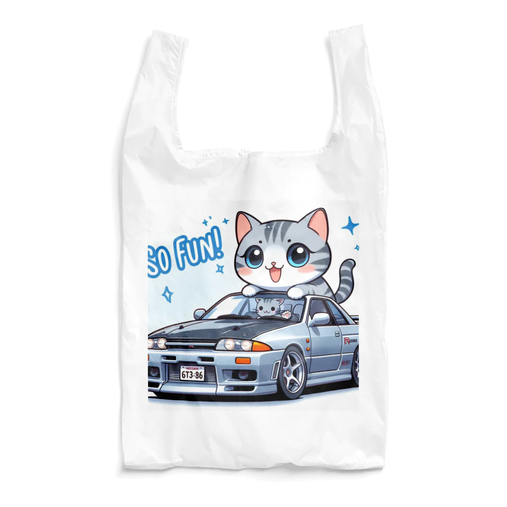 takkun0328のGT-Rと猫の夢のコラボ！ Reusable Bag