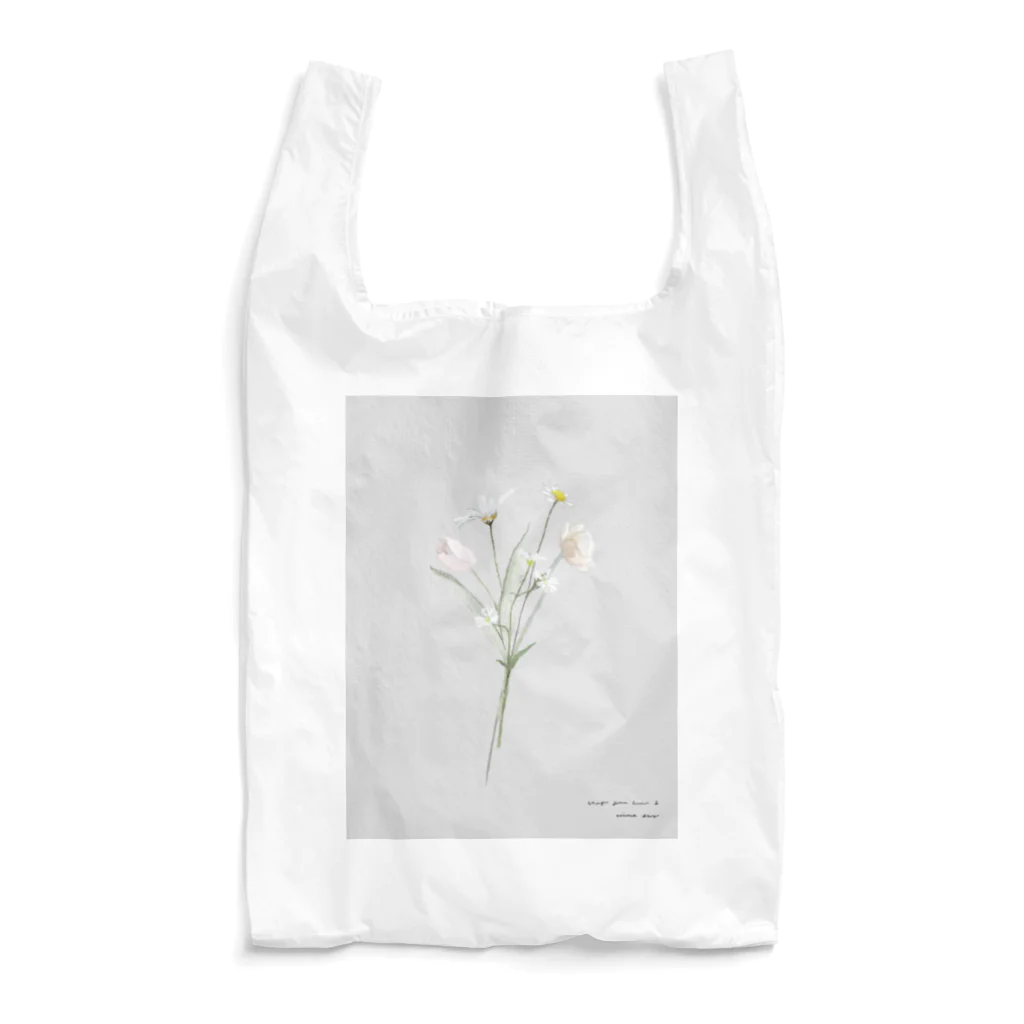 rilybiiの💐 Hanataba . grayish pale color . Reusable Bag