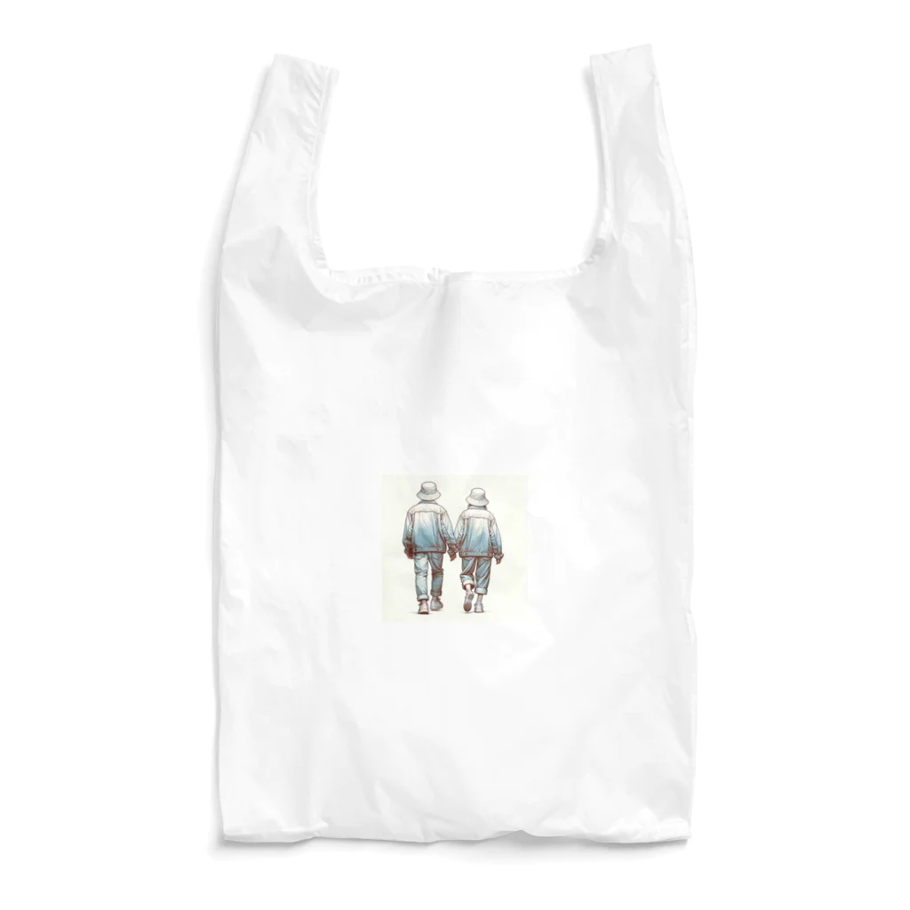 ケタケタの店の2人の休日デート Reusable Bag