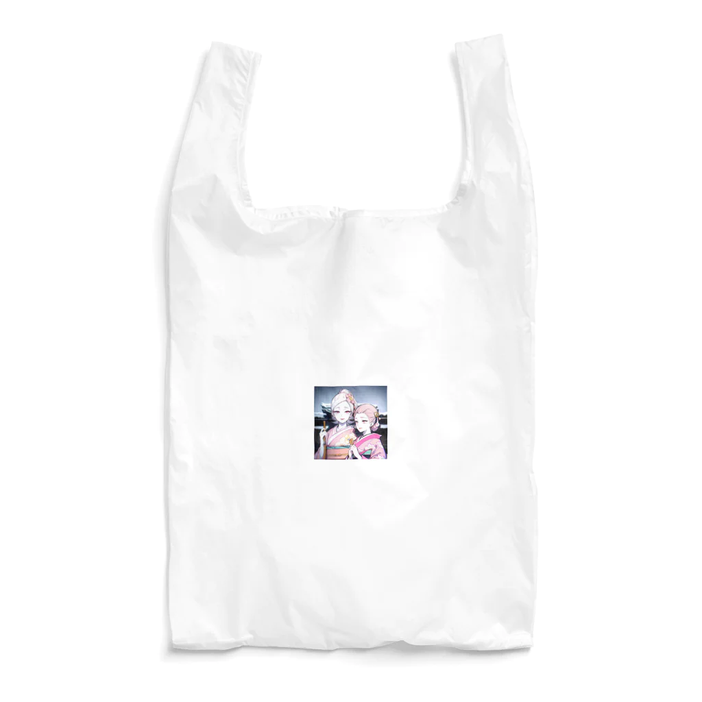 bigbamboofamilyの白く透き通る肌の娘達 Reusable Bag