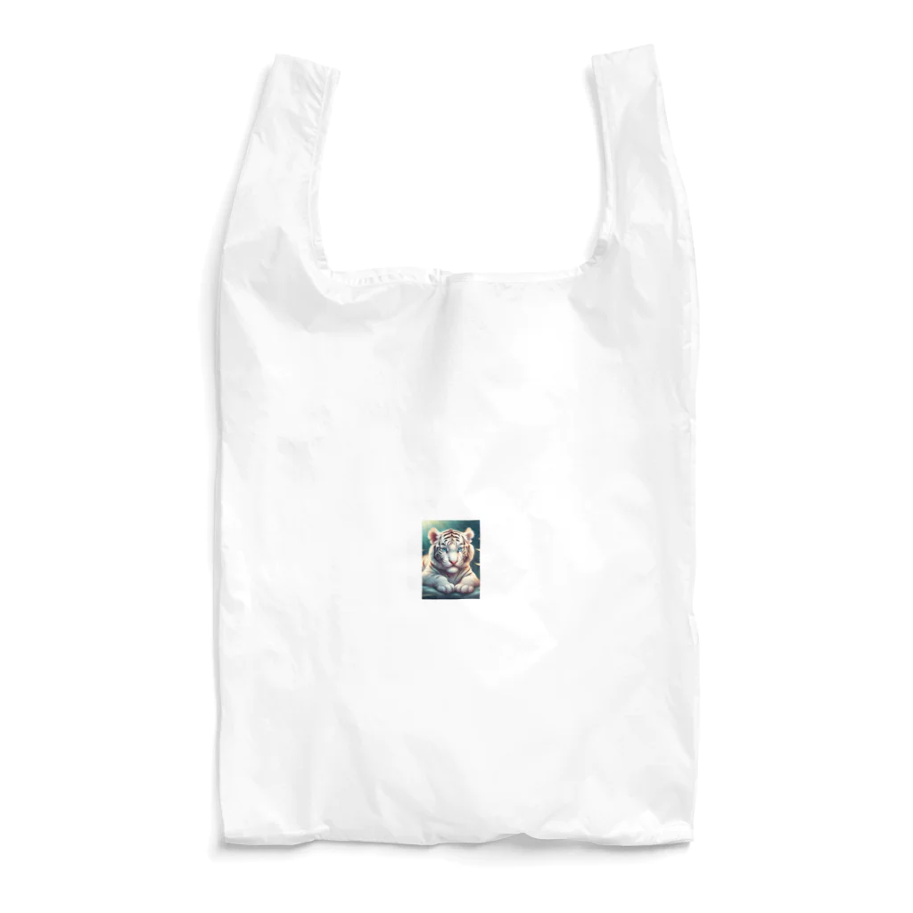 rentorataの可愛いホワイトタイガー Reusable Bag