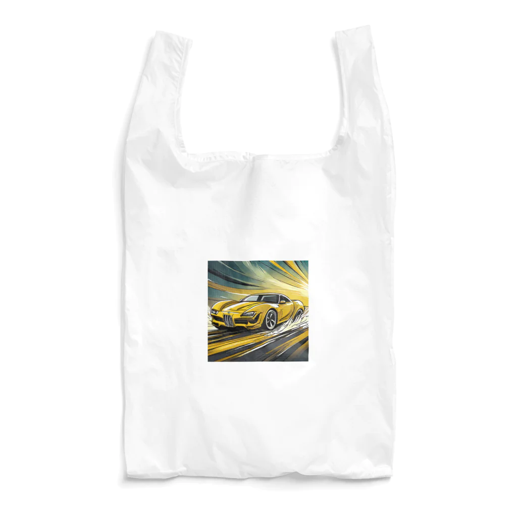 Try Anythingのイエロー スポーツカー コレクション Reusable Bag