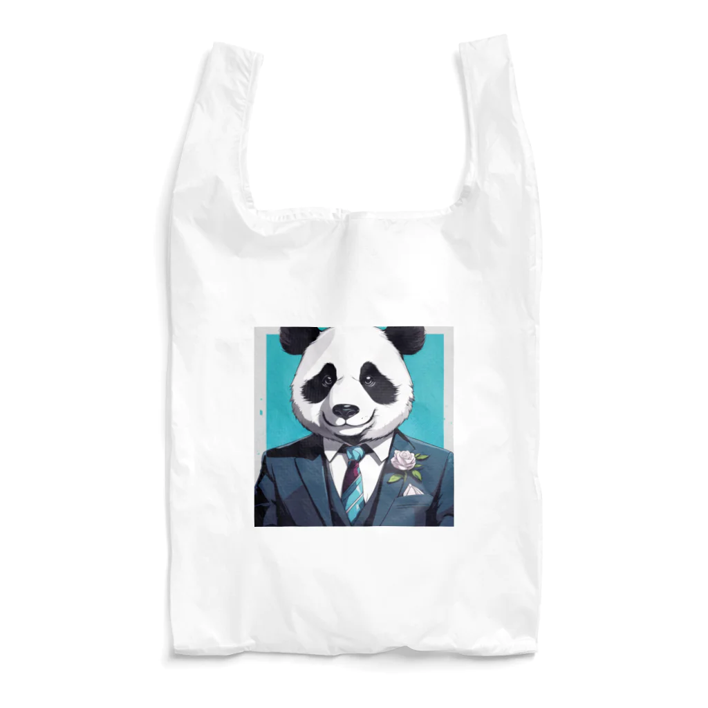 crazypanda2のビジネスパンダ Reusable Bag