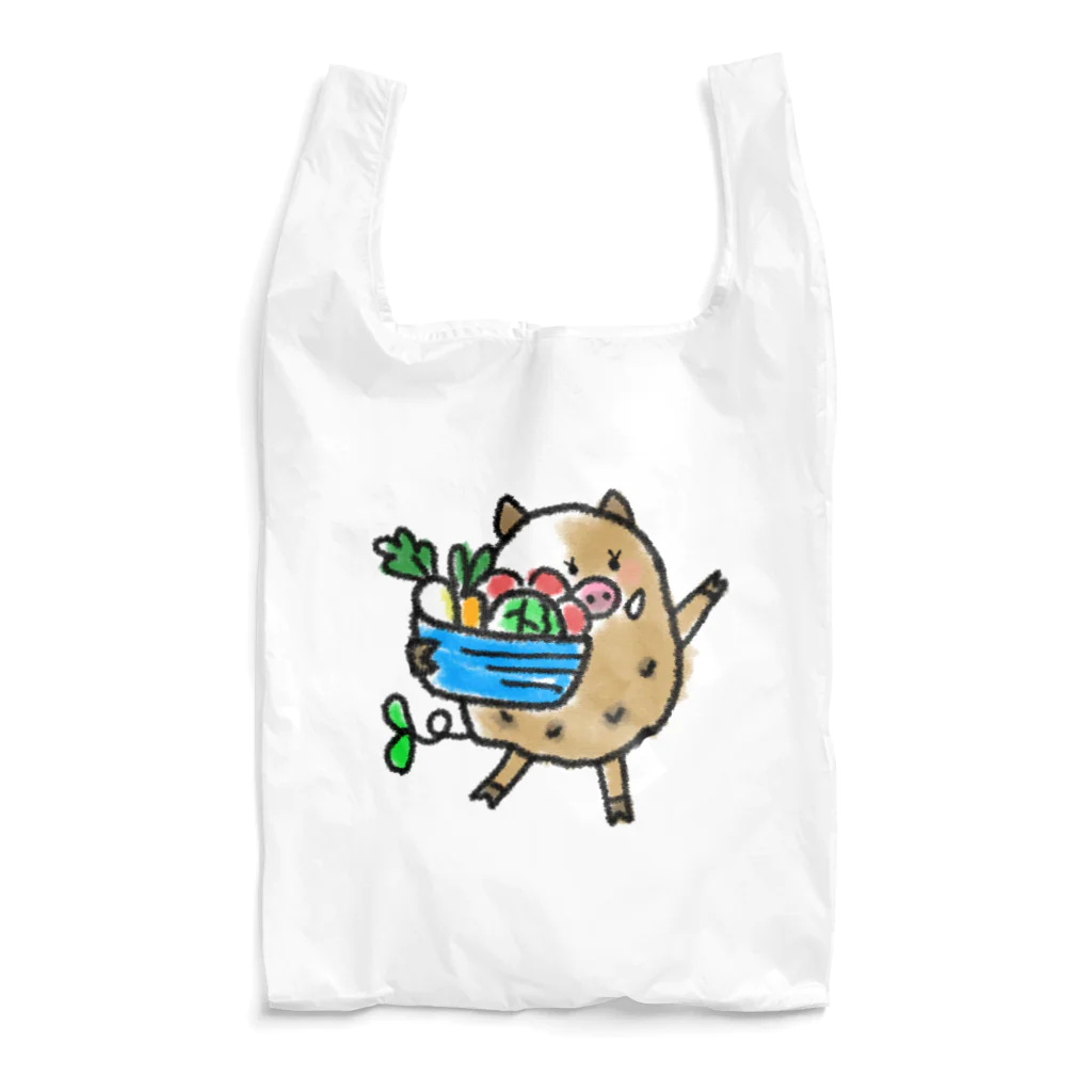 imoi-hiroseの野菜を持つくるりん Reusable Bag