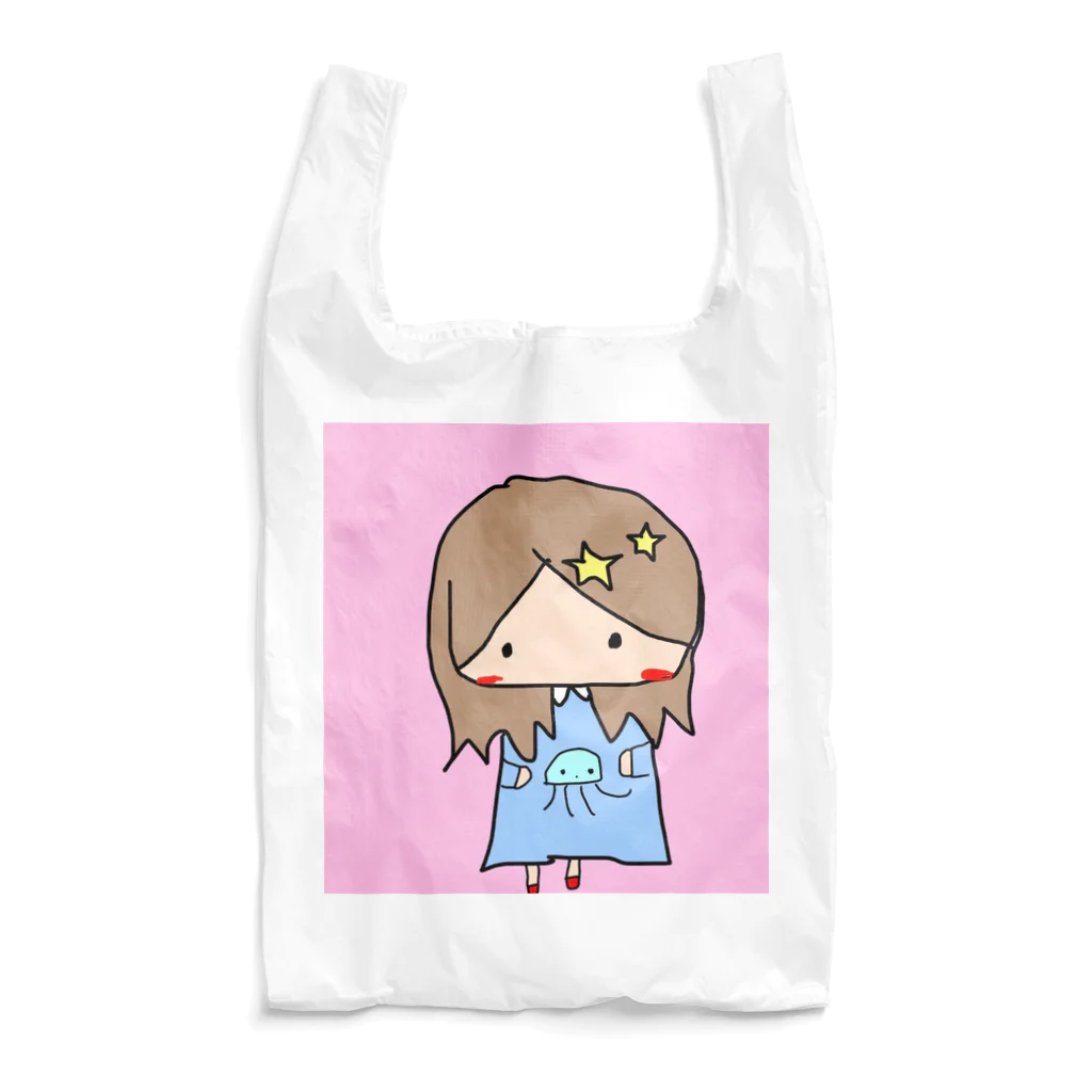 chiro&kuroの水族館好きな女の子 Reusable Bag