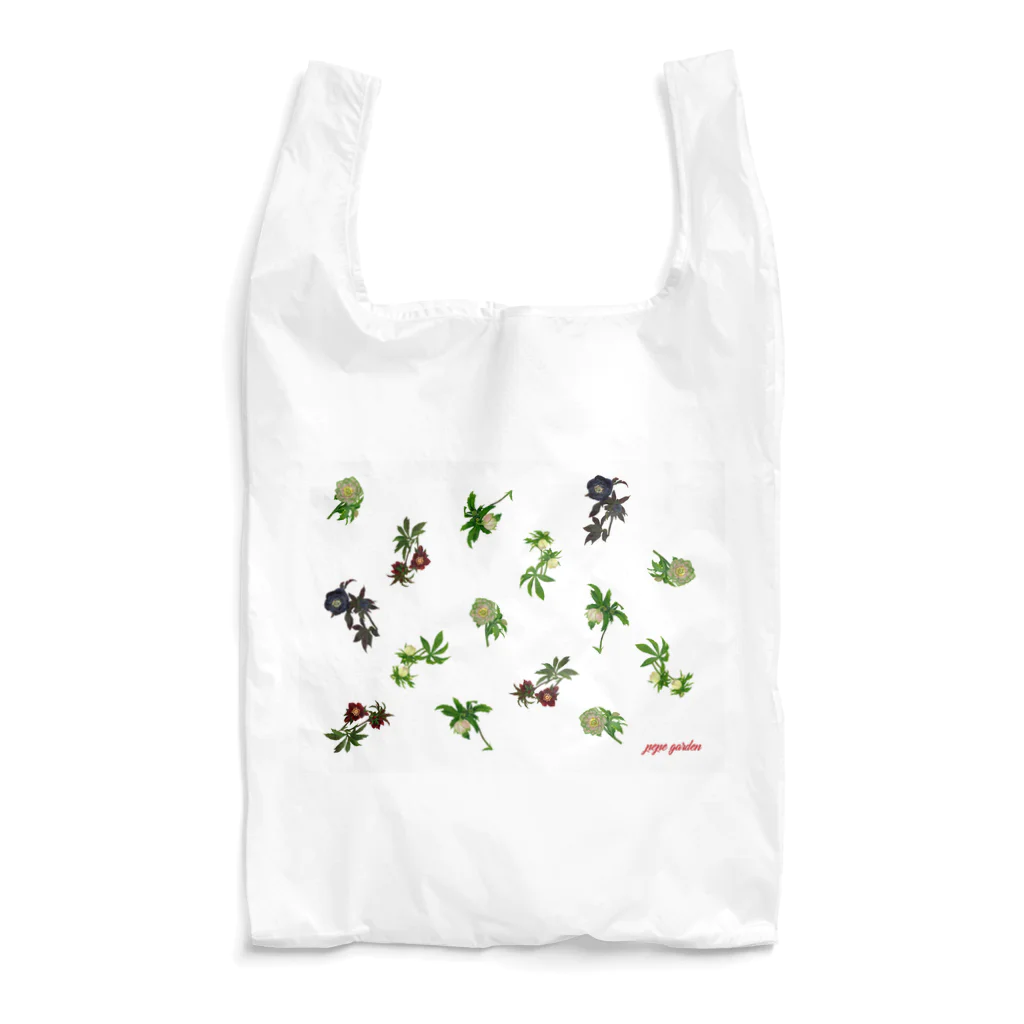 【公式】ぺぺオンラインストアのクリスマスローズ総柄 Reusable Bag