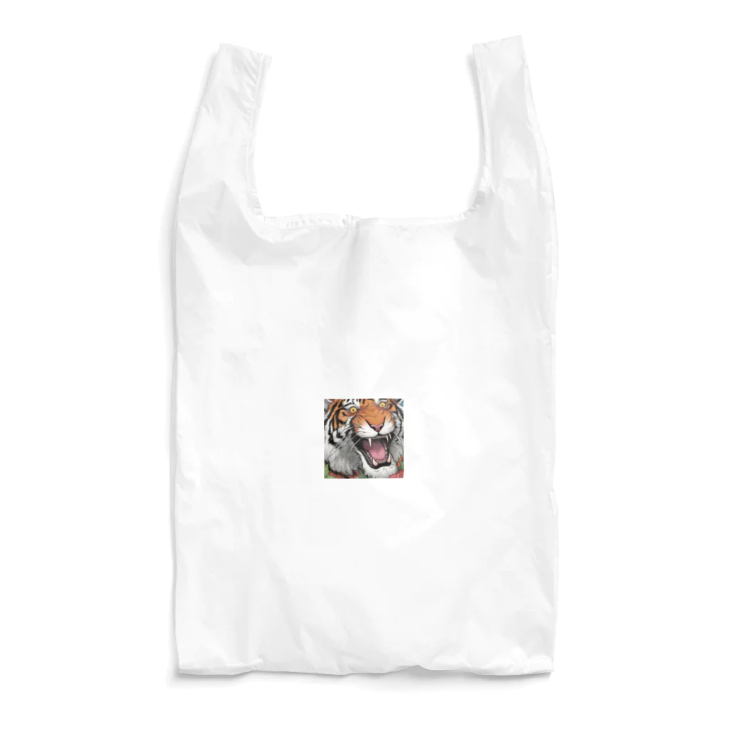 Isaiah_AI_Designの咆哮するトラ Reusable Bag