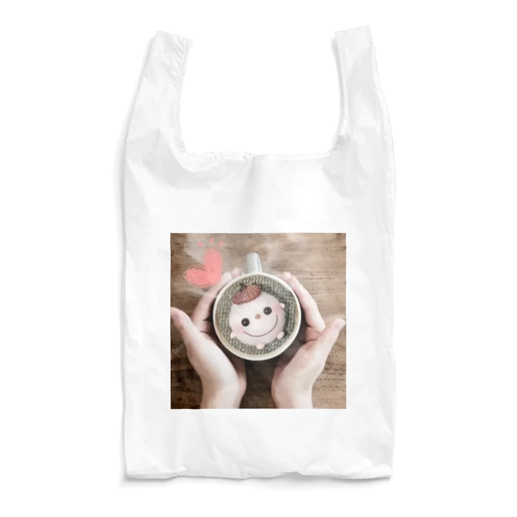 maru_maru_niko_nikoの雪玉ちゃんのラテアート♡ Reusable Bag